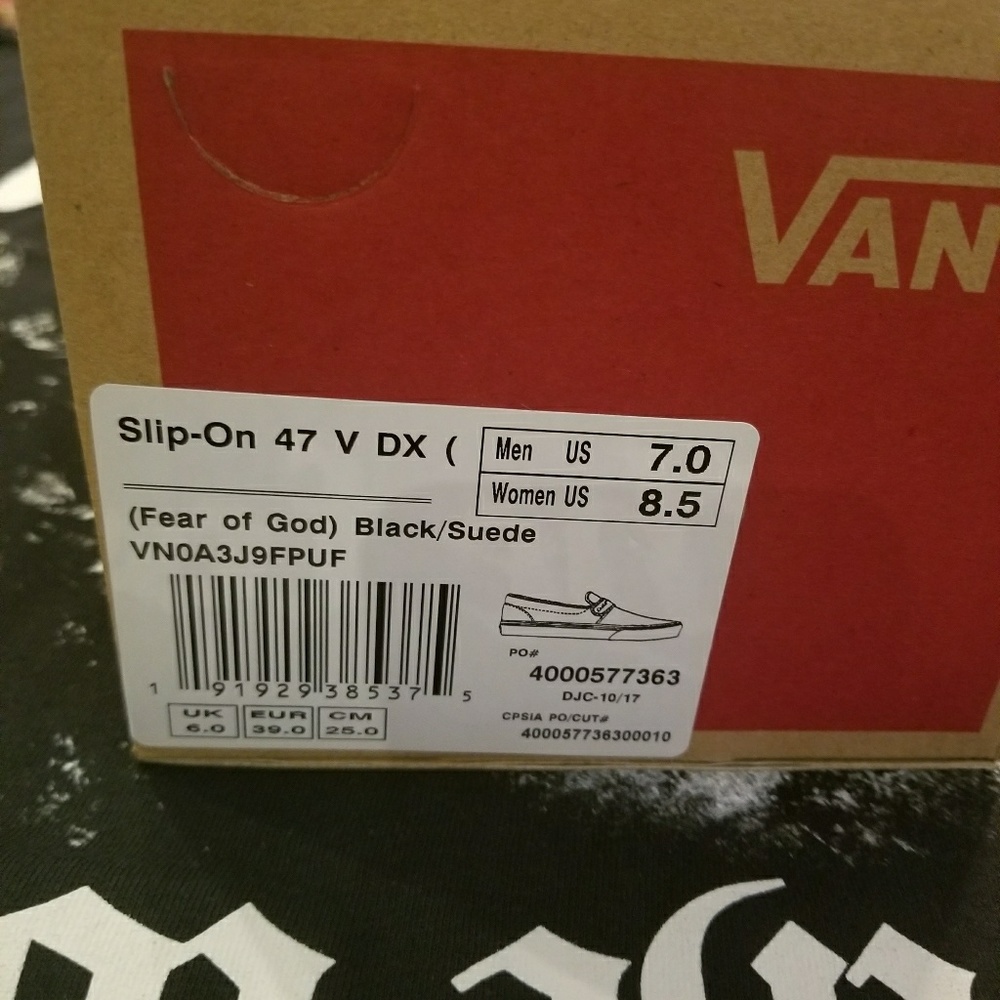 ⛪SOLD⛪ Fear of God x Vans x Maxfield Slip on Sz 8 - Picture 4 of 4